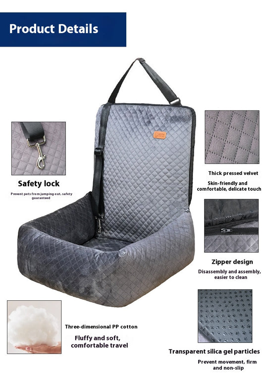 TravelNest Luxury 3-in-1 Dog Car Seat