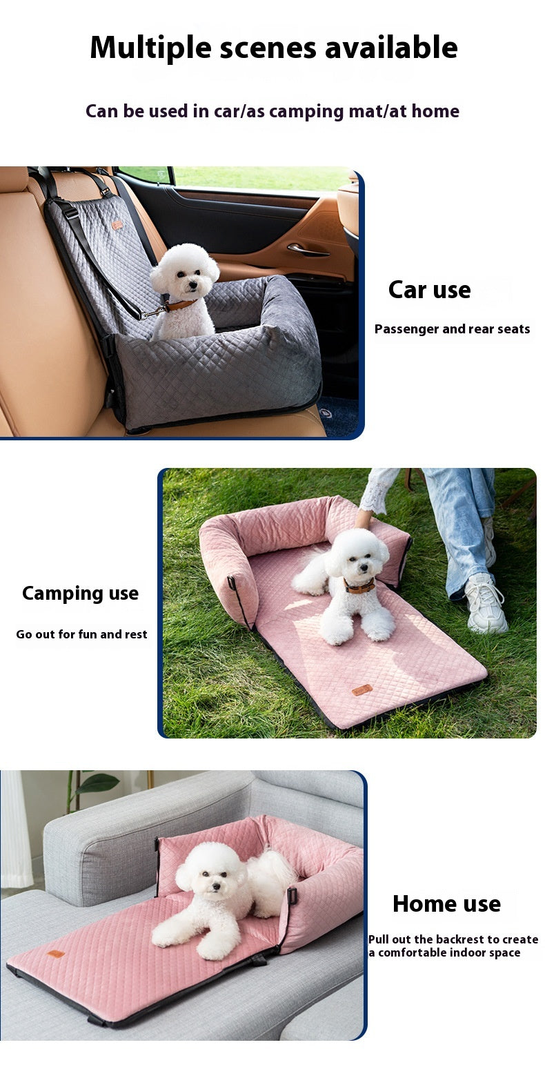 TravelNest Luxury 3-in-1 Dog Car Seat