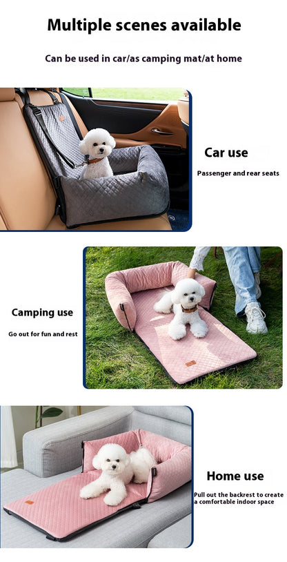 TravelNest Luxury 3-in-1 Dog Car Seat