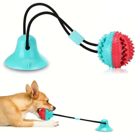 PowerTug – Self-Playing Tug Toy with Suction Cup & Chew Ball
