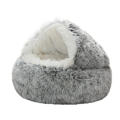 Luxury Fluffy Igloo Pet Bed – Ultimate Comfort &amp; Security
