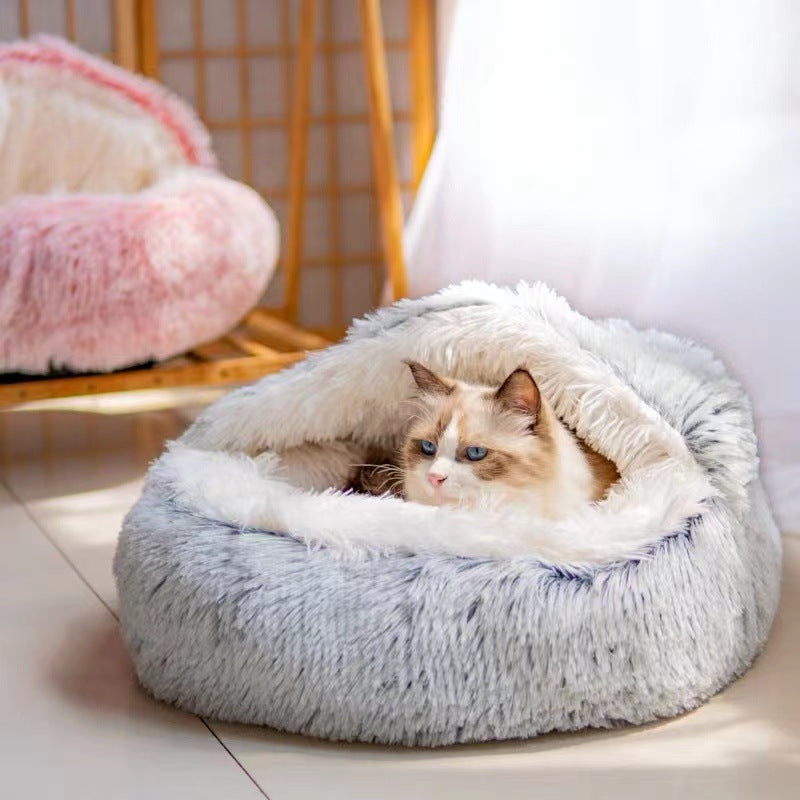 Luxury Fluffy Igloo Pet Bed – Ultimate Comfort &amp; Security