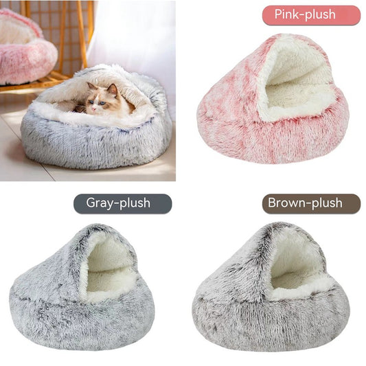 Luxury Fluffy Igloo Pet Bed – Ultimate Comfort &amp; Security